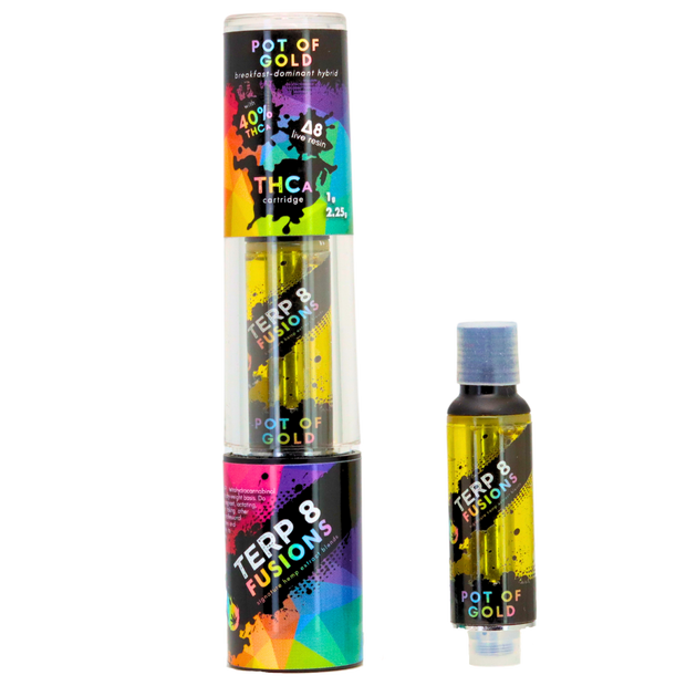 2.25-Gram Pot of Gold THCA + D8 Live Resin Cartridge