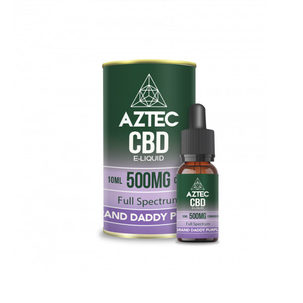 Aztec 500mg CBD Vaping Liquid - 10ml (50PG/50VG)