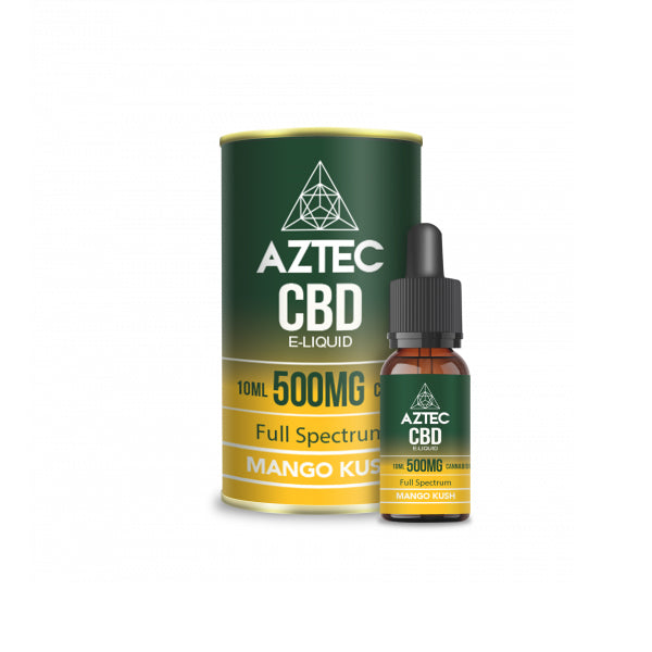 Aztec 500mg CBD Vaping Liquid - 10ml (50PG/50VG)