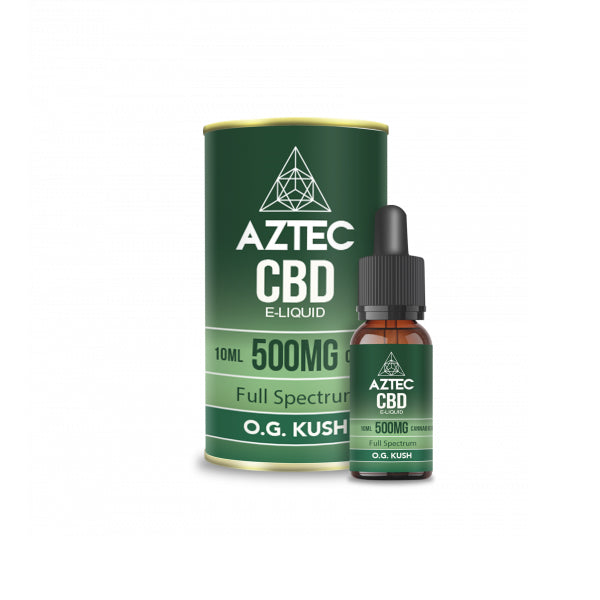 Aztec 500mg CBD Vaping Liquid - 10ml (50PG/50VG)