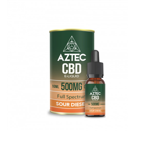 Aztec 500mg CBD Vaping Liquid - 10ml (50PG/50VG)