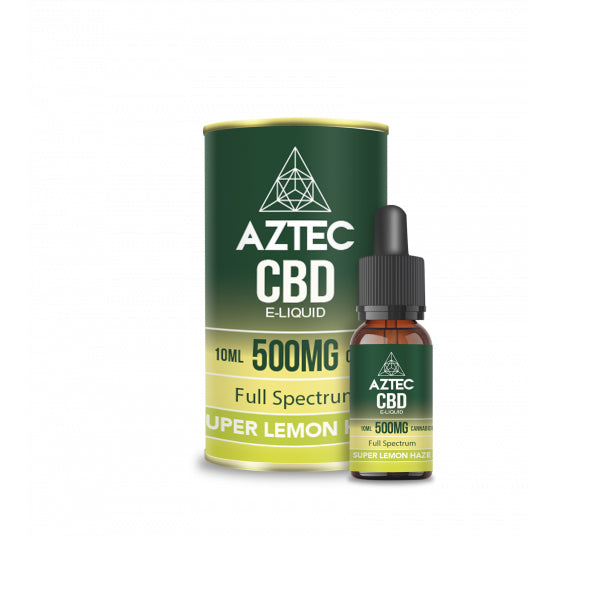 Aztec 500mg CBD Vaping Liquid - 10ml (50PG/50VG)