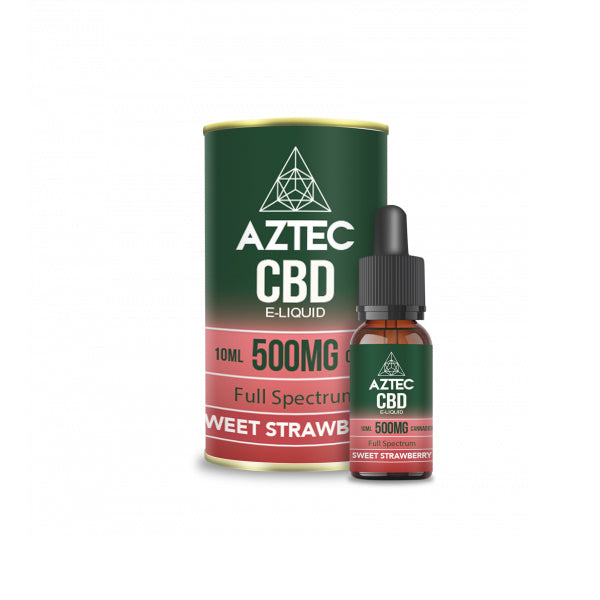 Aztec 500mg CBD Vaping Liquid - 10ml (50PG/50VG)