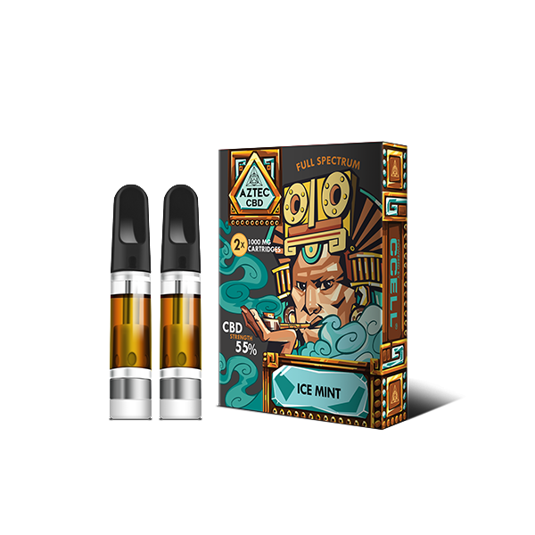 Aztec CBD 1000mg Cartridge Kit - 2 Pack