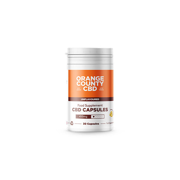 Orange County 450mg CBD Capsules - 30 Caps