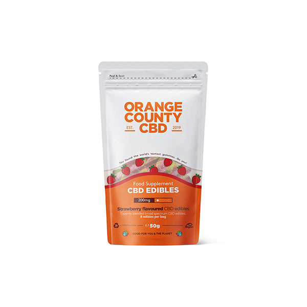 Orange County 200mg CBD Gummy Strawberries - Grab Bag