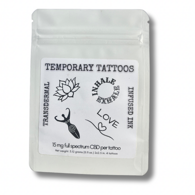 CBD temporary tattoos - The Meditation Collection