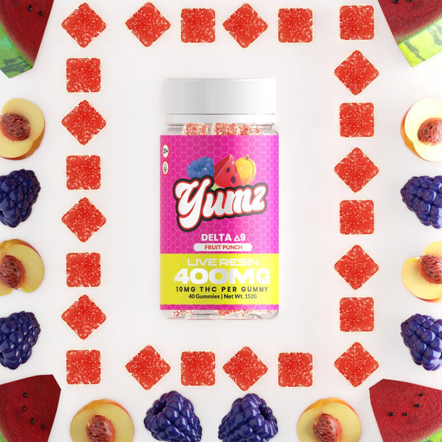 THC Gummies - Delta 9 THC - YUMZ LAB - Fruit Punch