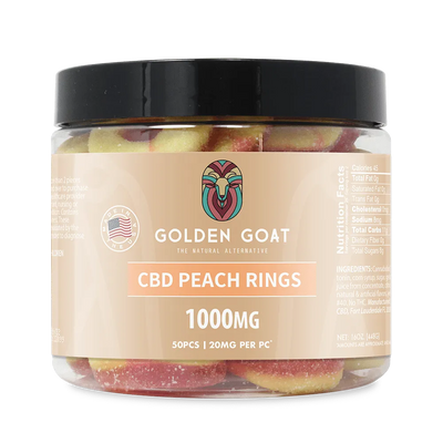 CBD Gummies 1000MG - Peach Rings