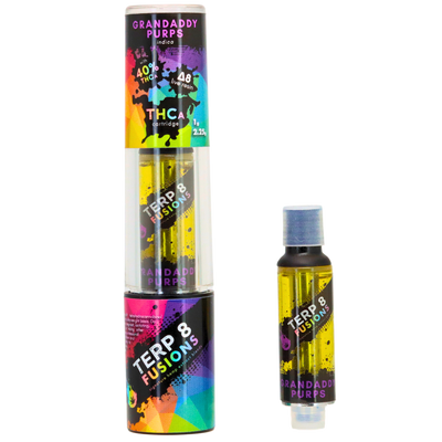 2.25-Gram Grandaddy Purps THCA + D8 Live Resin Cartridge