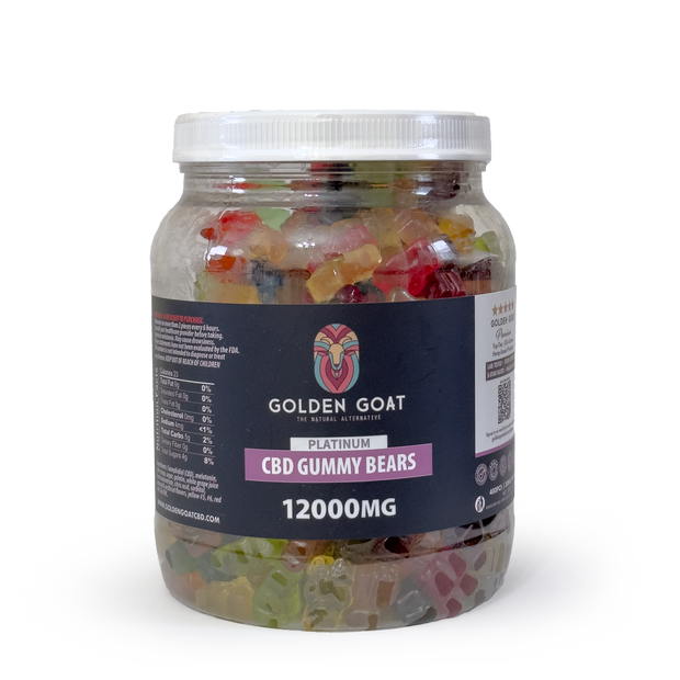 CBD Platinum Gummies - Clear Bears 12000MG