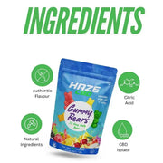 Haze CBD 1000mg Gummy Bears - 20 Pieces