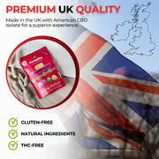 Hempthy 1000mg CBD American Hard Gums Gummies - 50 Pieces