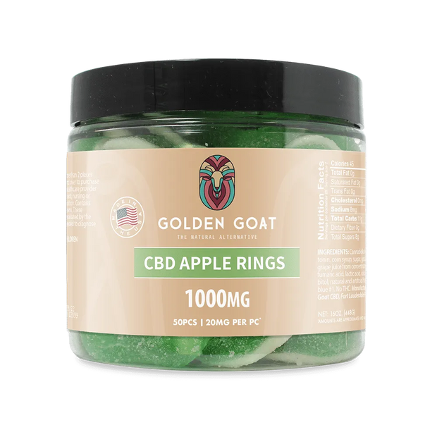 CBD Gummies 1000MG - Apple Rings