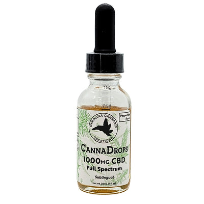 Full Spectrum 1000mg CBD Oil | Peppermint | Carolina Cannabis Creations