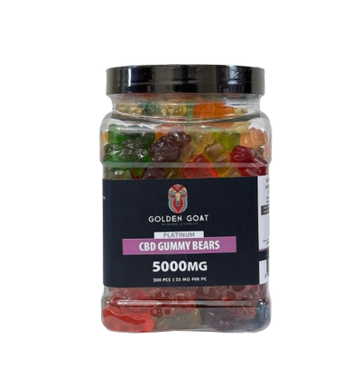 CBD Platinum Gummies - Clear Bears 5000MG
