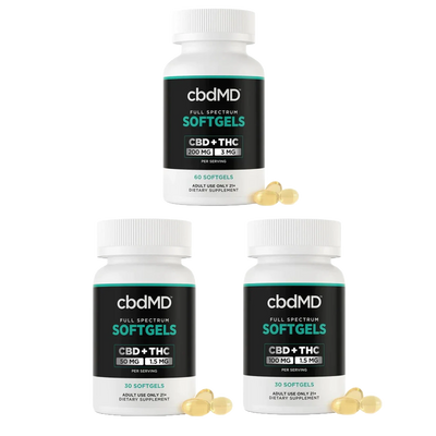 cbdMD Full Spectrum CBD Softgels - (1500MG - 6000MG)