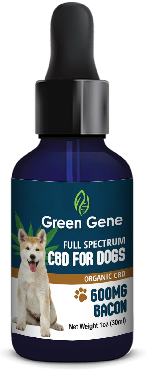 Full Spectrum CBD Oil for Dogs Bacon Flavor for Canine Happiness (300MG-600MG)