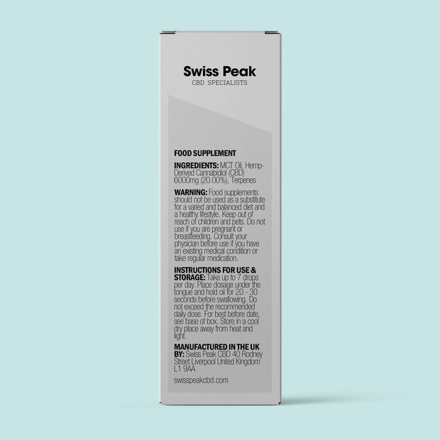 CBD Oil 6000mg | 30ml High Strength