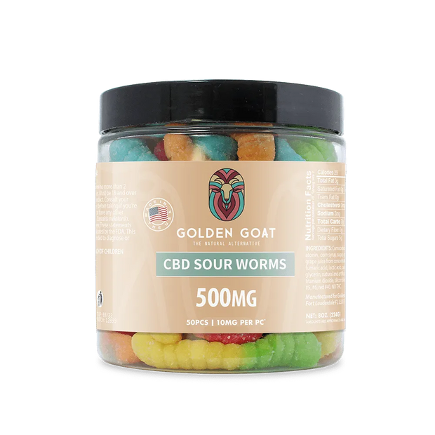 CBD Gummies 500MG -Sour Worms