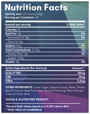 Delta-9 THC Live Resin KNOCKOUT Gummies - Oregon Huckleberry [20ct]
