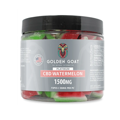 Golden Goat CBD Gummies 1500MG Watermelon Slices