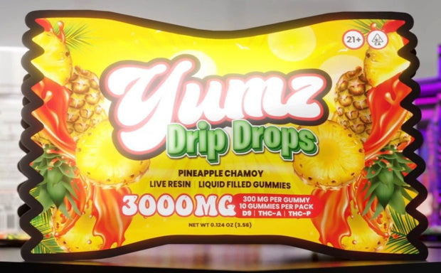 YUMZ DRIP DROPS | LIQUID FILLED THC GUMMIES | 3000MG
