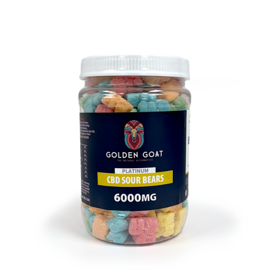 CBD Platinum Gummies - Sour Bears 6000MG